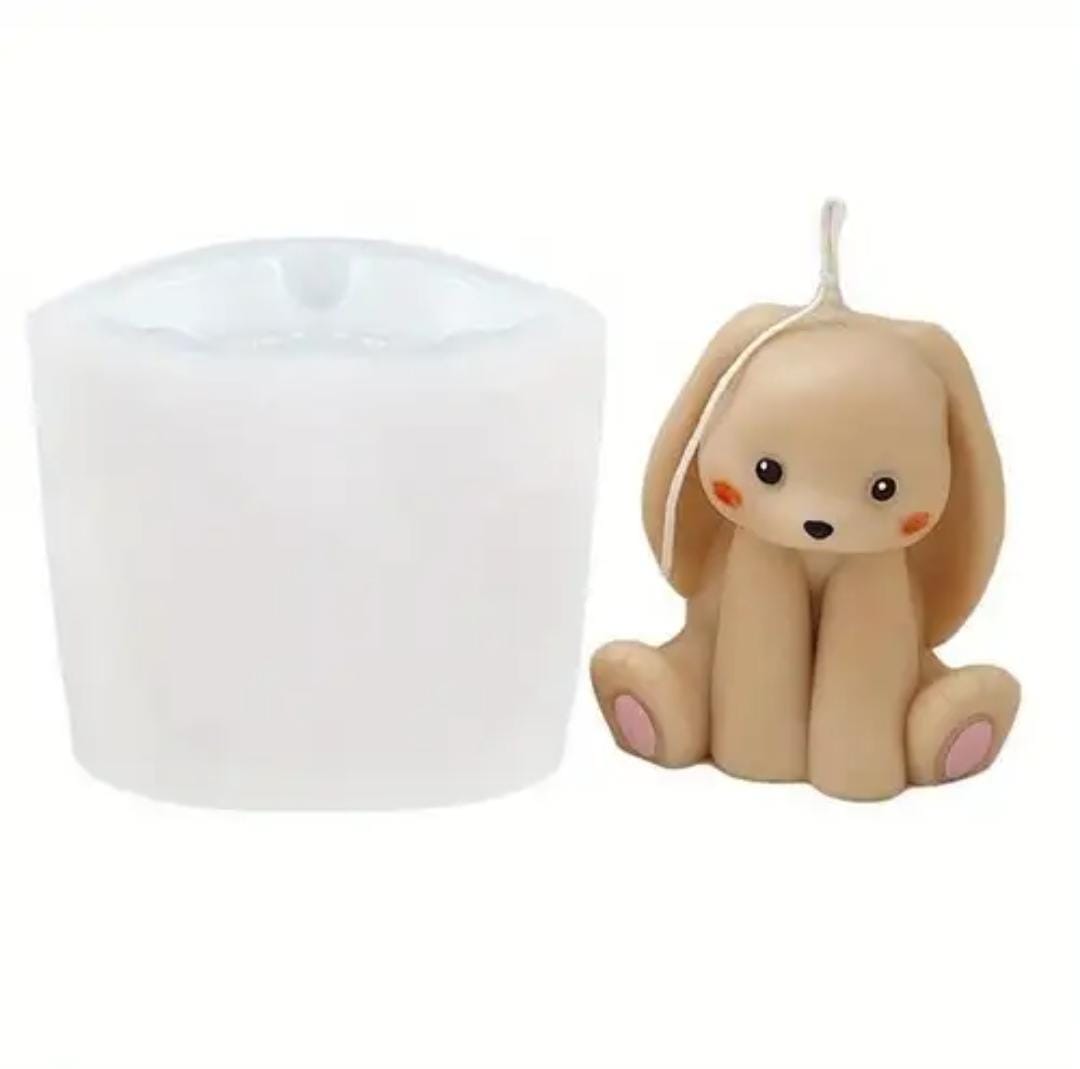 Lyba Mould 3D Easter Rabbit Bunny Candle Cake Silicone Mould - Bakeware India
