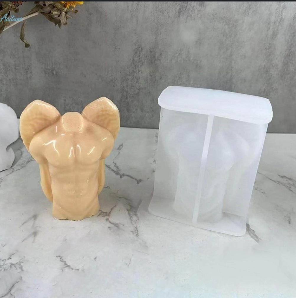 LYBA Mould 3D Male Angel Body Candle Silicone Mould - Bakeware India