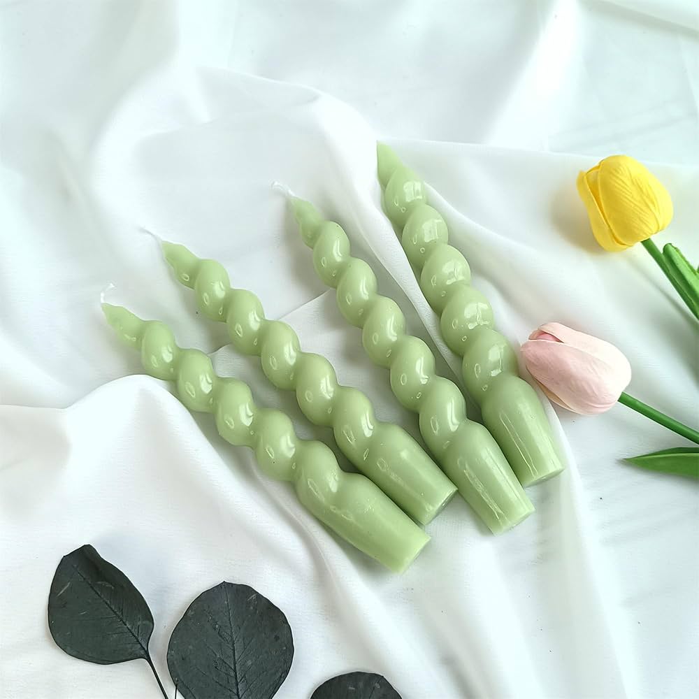 Lyba Mould 3D Twist Pillar Polycarbonate Candle Mould - Bakeware India