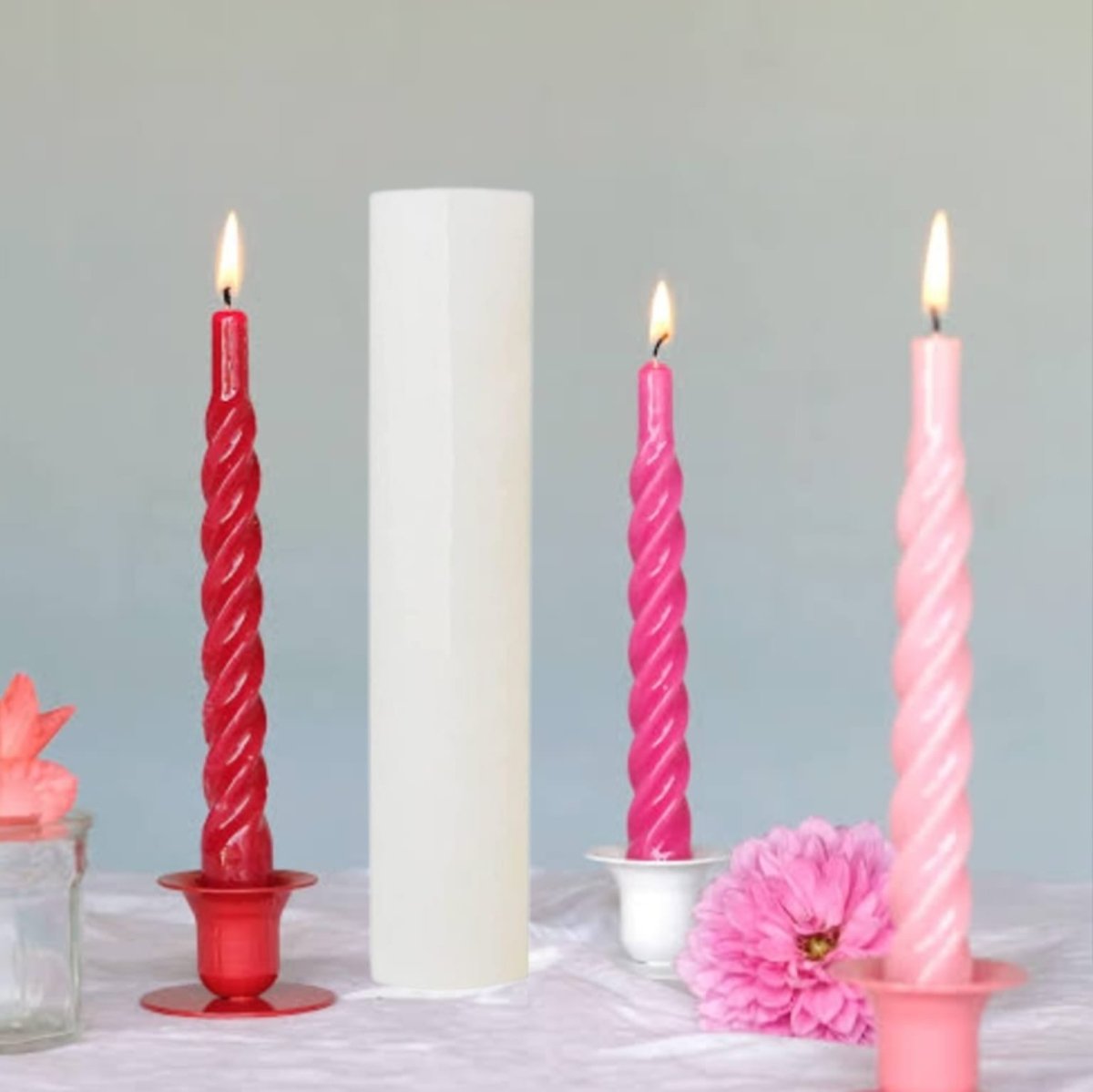 Lyba Mould Twist Tapered Pillar Candle Silicone Mould - Bakeware India