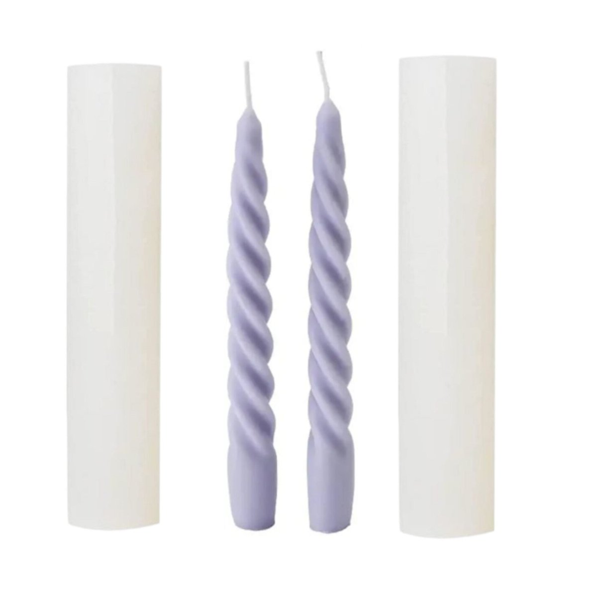 Lyba Mould Twist Tapered Pillar Candle Silicone Mould - Bakeware India