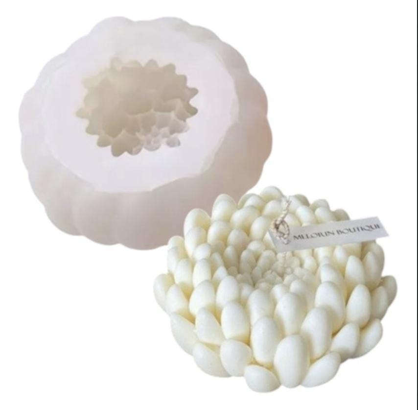 Lyba moulds 3D Chrysanthemum Flower Silicone Mould for Candle Chocolate - Bakeware India