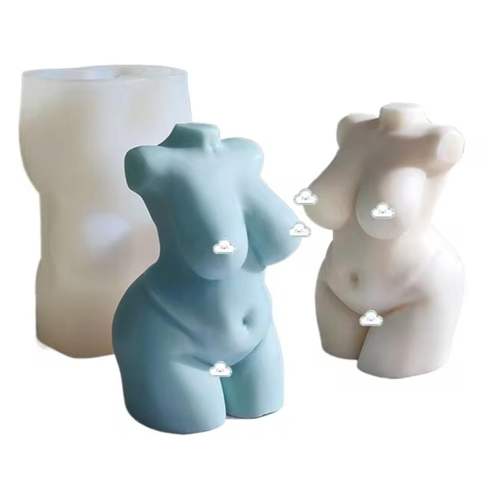 Lyba Moulds 3D Curvy Female Body Candle Silicone Mould - Bakeware India