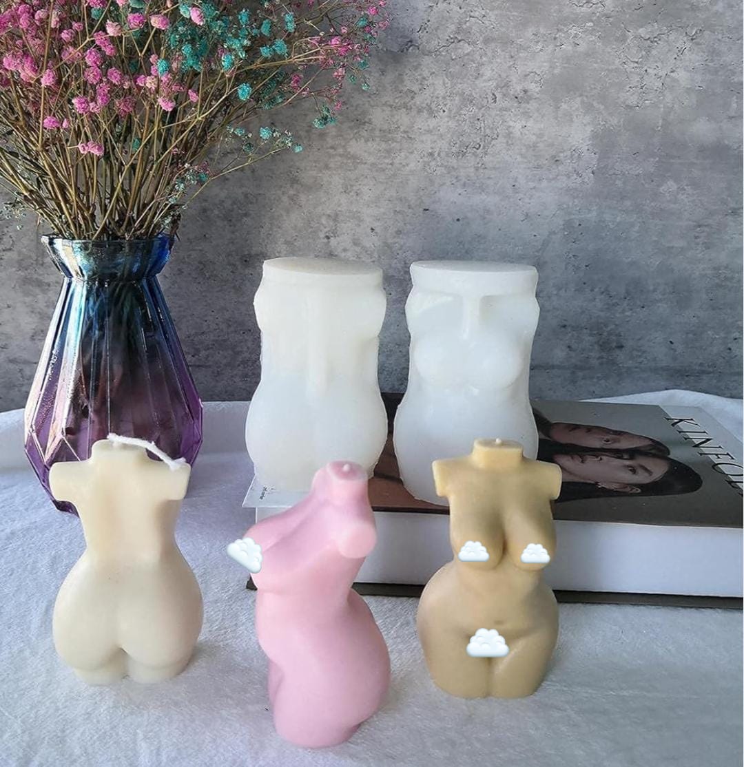 Lyba Moulds 3D Curvy Female Body Candle Silicone Mould - Bakeware India