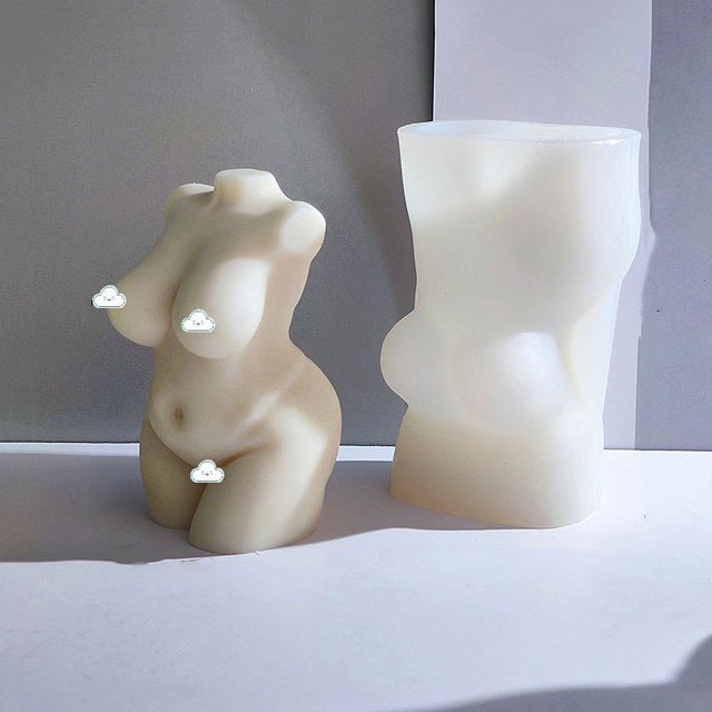 Lyba Moulds 3D Curvy Female Body Candle Silicone Mould - Bakeware India
