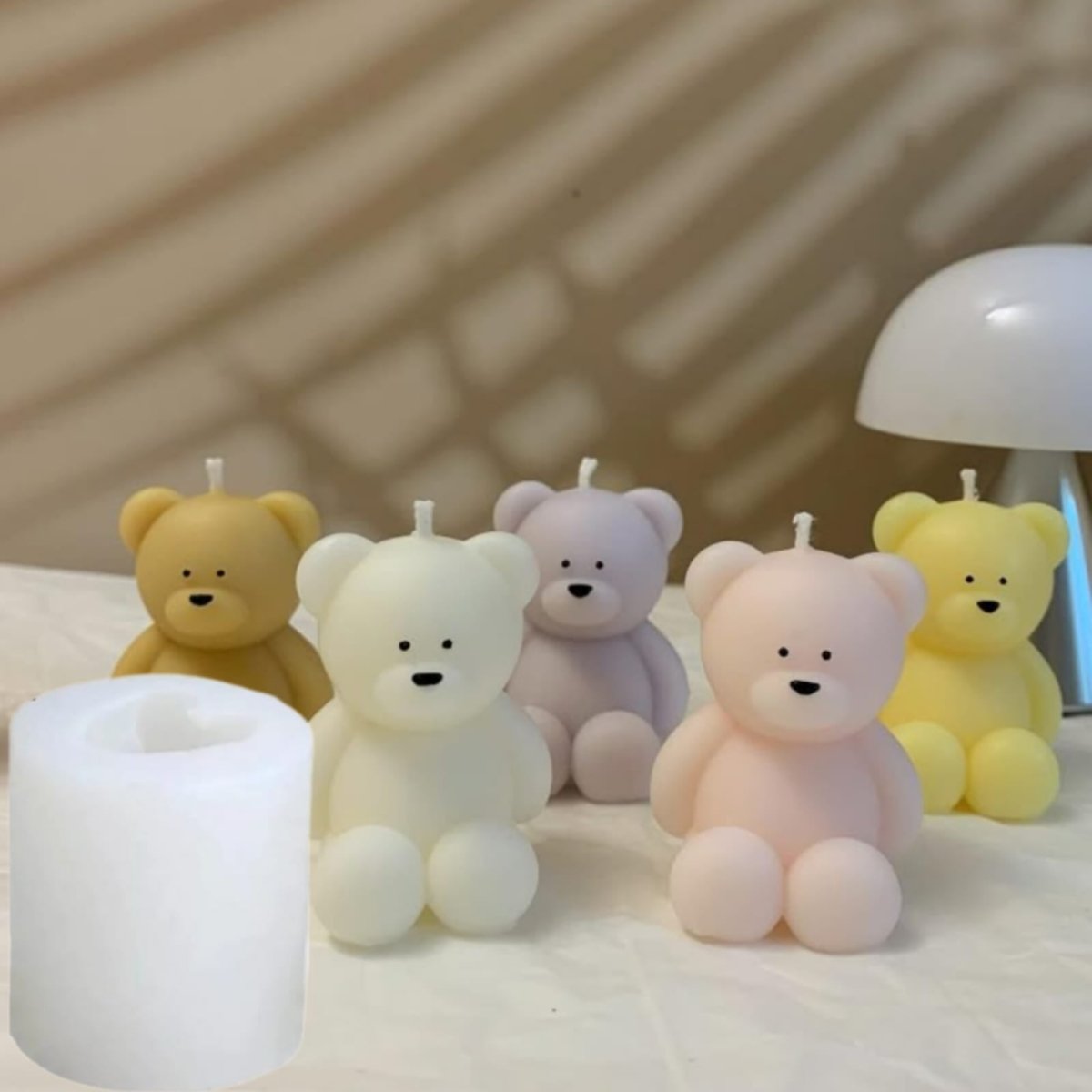 Lyba moulds 3D Cute Teddy Bear Cake Candle Silicone Mould - Bakeware India