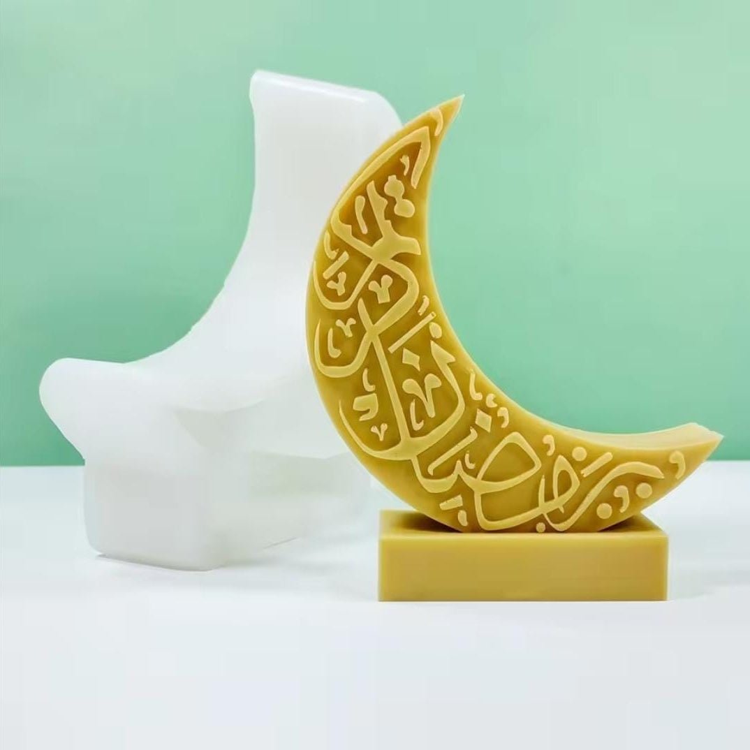 Lyba Moulds 3D Eid Moon Candle Silicone Mould - Bakeware India