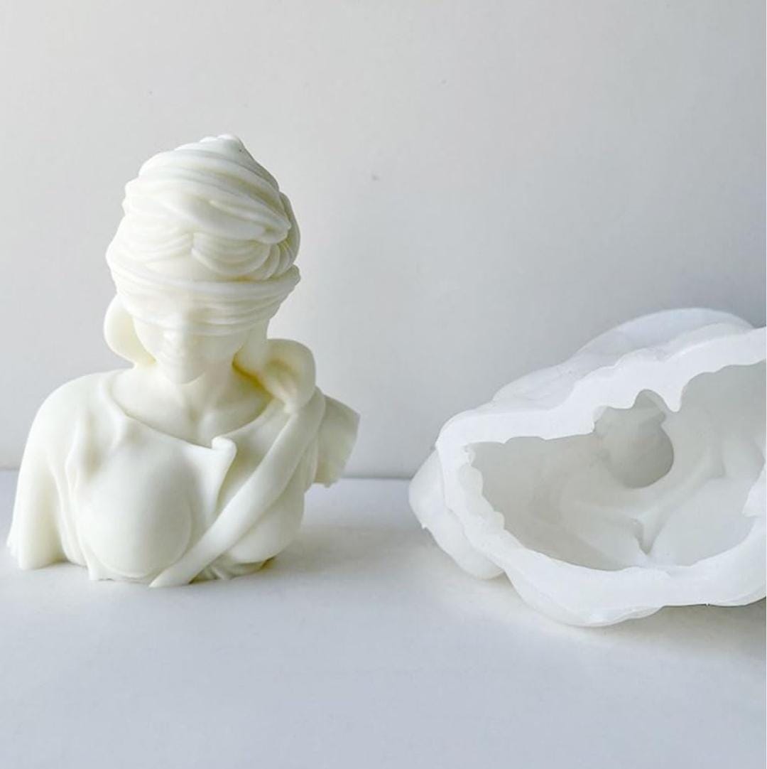 Lyba moulds 3D Goddess Justice Women Candle Silicone Mould - Bakeware India