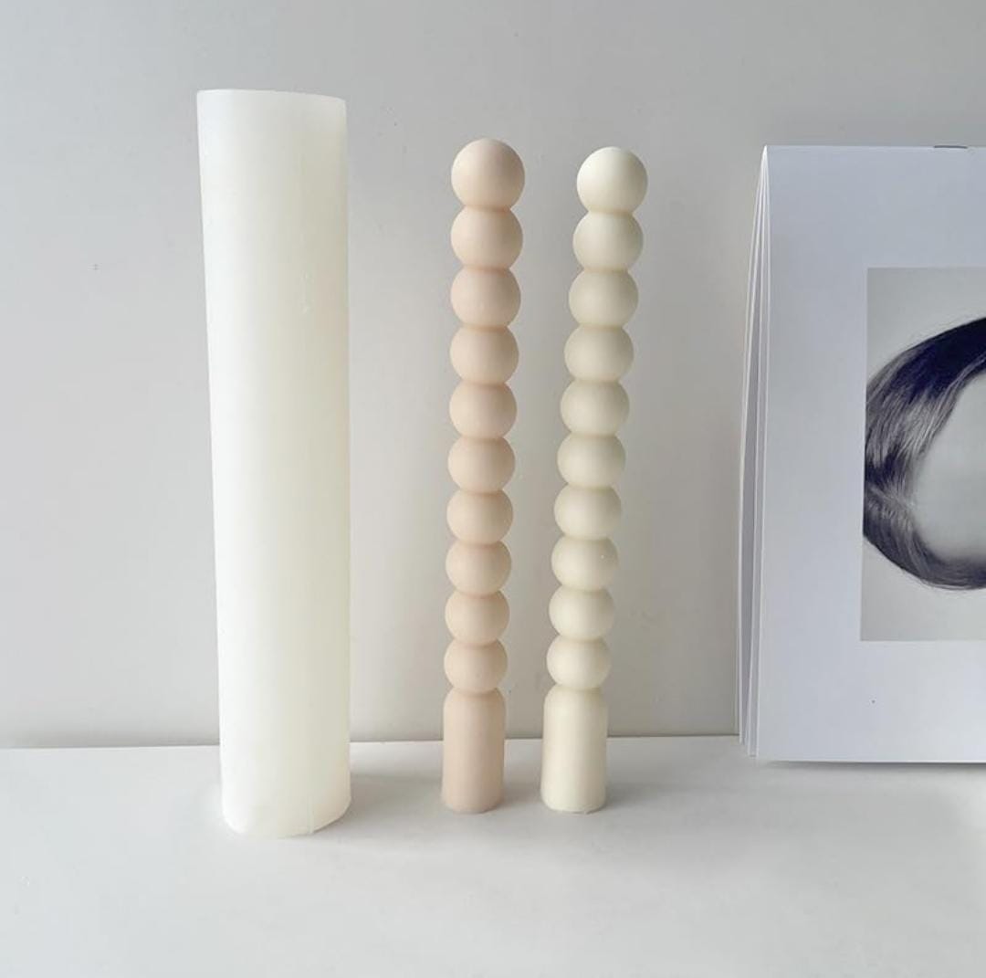 Lyba moulds 3D Rope Twist Pillar Candle Silicone Mould - Bakeware India