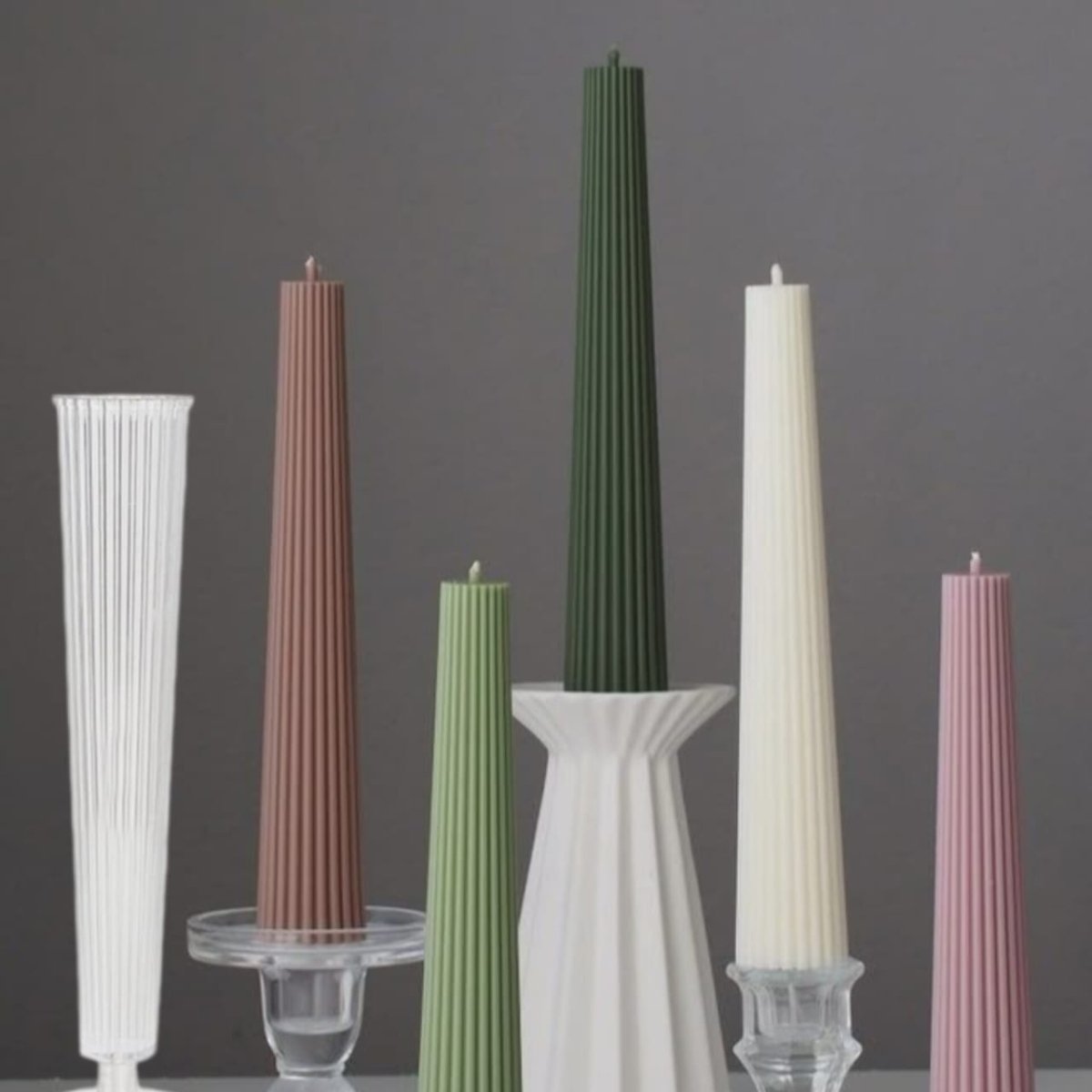 Lyba moulds 3D Trapezoidal Tapered Pillar Candle Polycarbonate Mould - Bakeware India