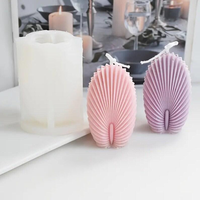 Lyba Moulds Fan Shell Crown Candle Silicone Mould - Bakeware India