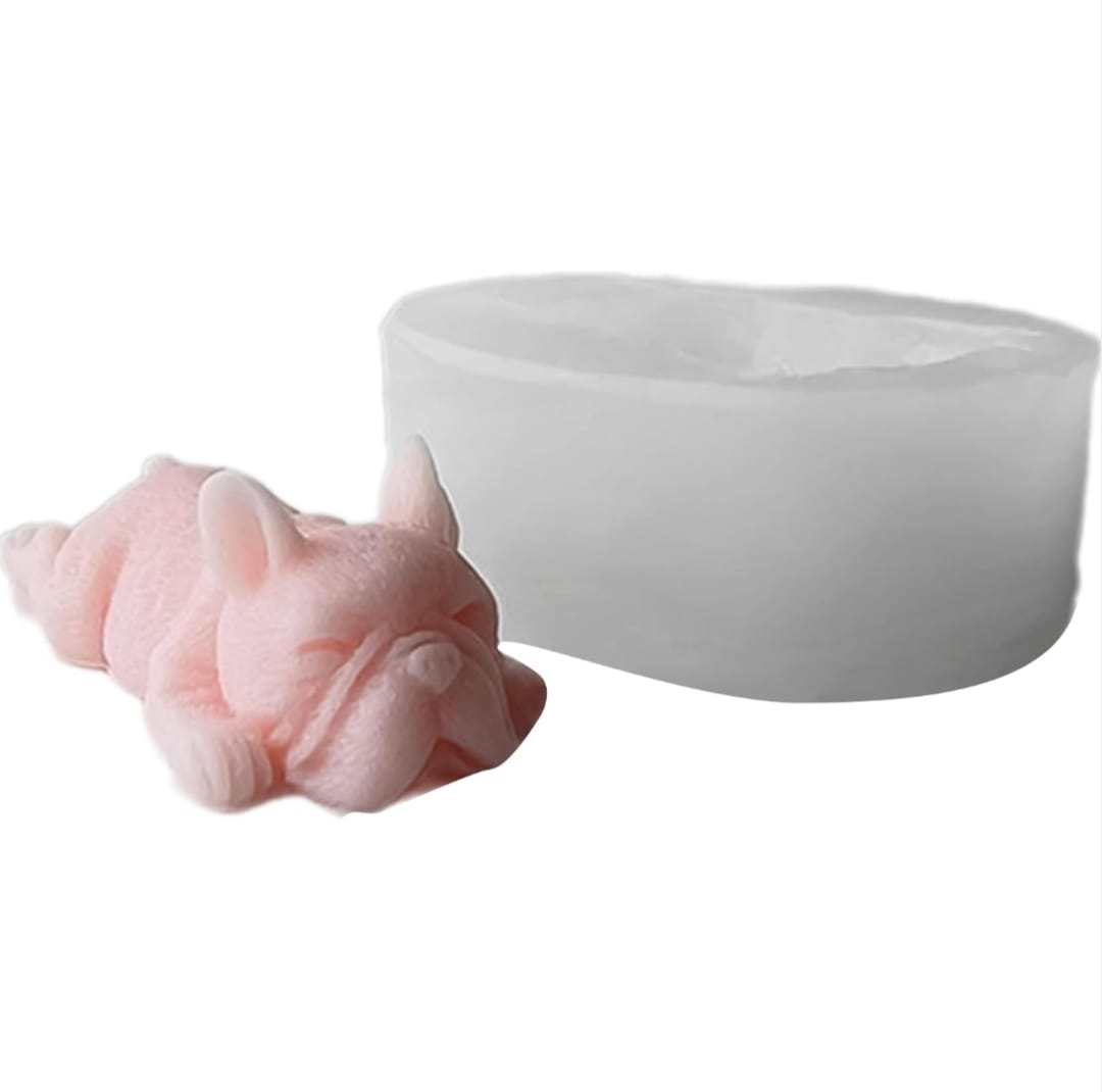 Lyba moulds French Bulldog Candle Silicone Mould - Bakeware India
