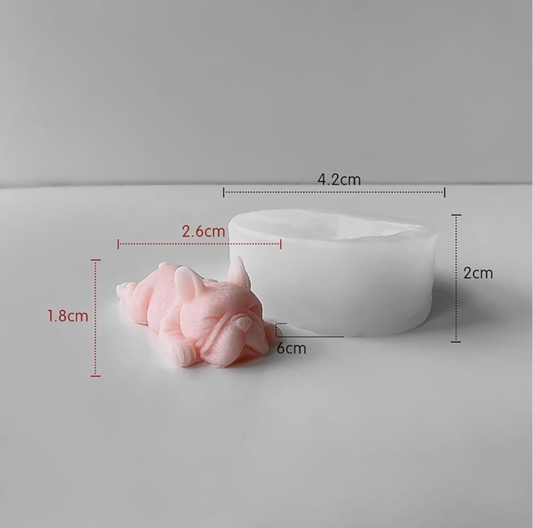 Lyba moulds French Bulldog Candle Silicone Mould - Bakeware India