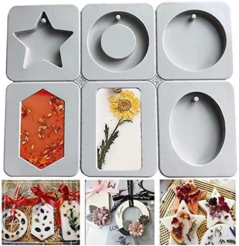 Lyba moulds Geometry Disc Aromatherapy Tablet Candle Soap Silicone Mould - Bakeware India