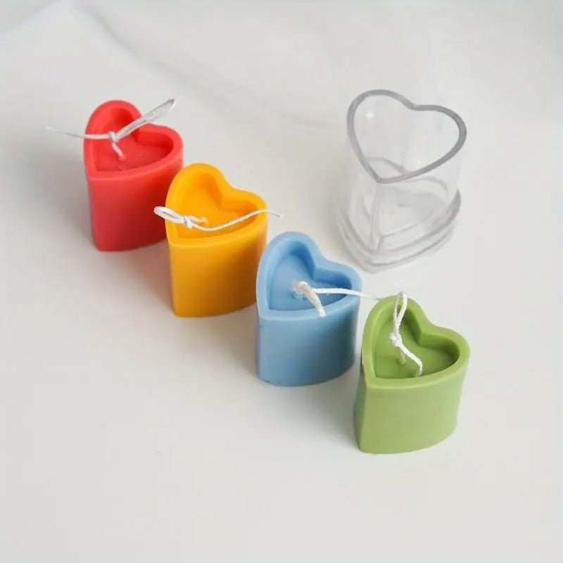 Lyba Moulds Heart Pillar Polycarbonate Candle Mould - Bakeware India