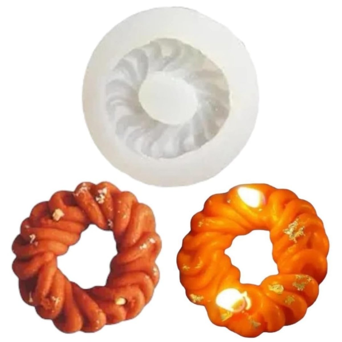 Lyba Moulds Imarti Mithai Moulds Fondant Candle Silicone Fondant Mould - Bakeware India