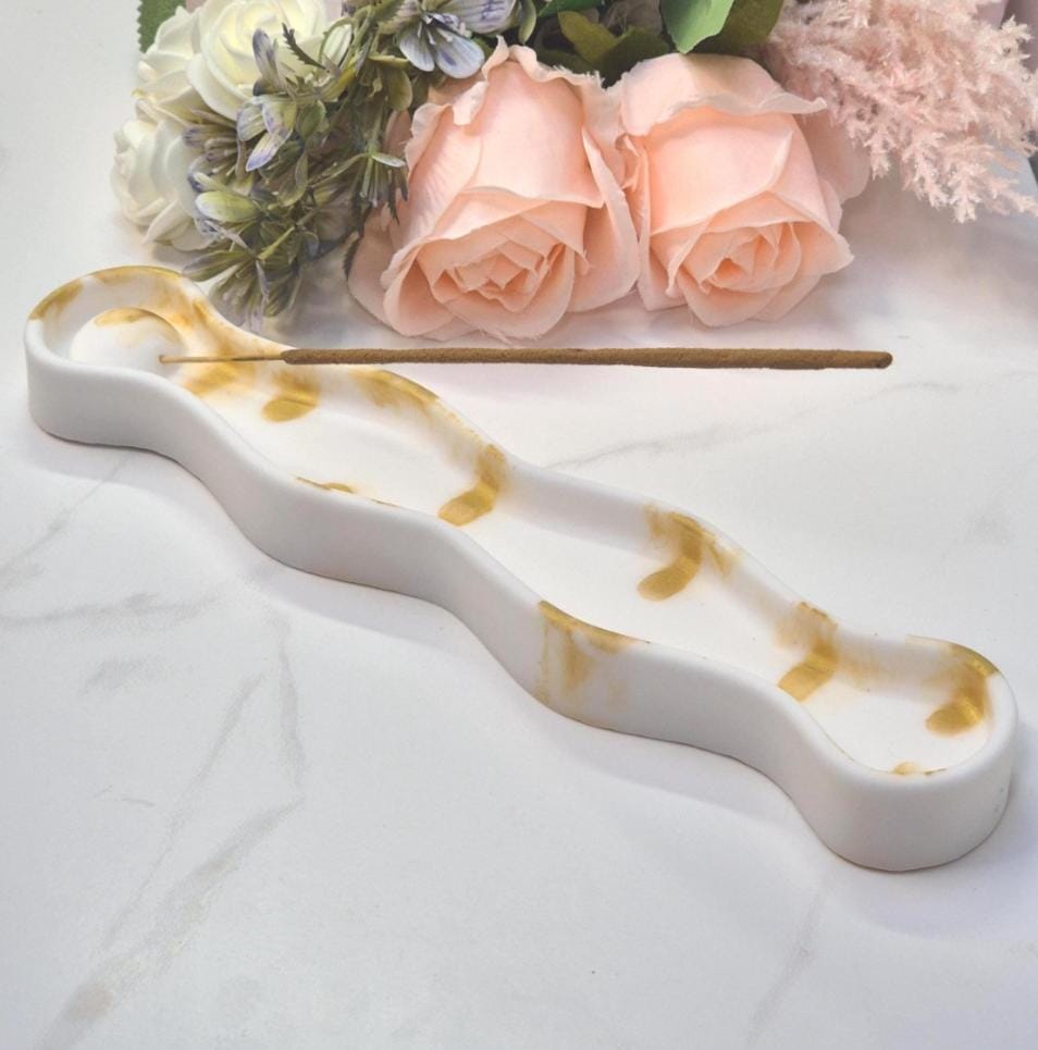 Lyba moulds Incense Holder Resin Concrete Silicone Mould - Bakeware India