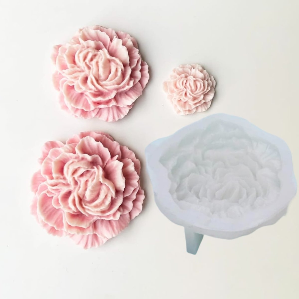 Lyba moulds Peony Flower Candle Silicone Mould - Bakeware India