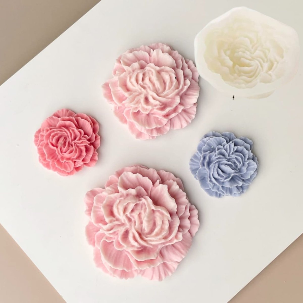 Lyba moulds Peony Flower Candle Silicone Mould - Bakeware India