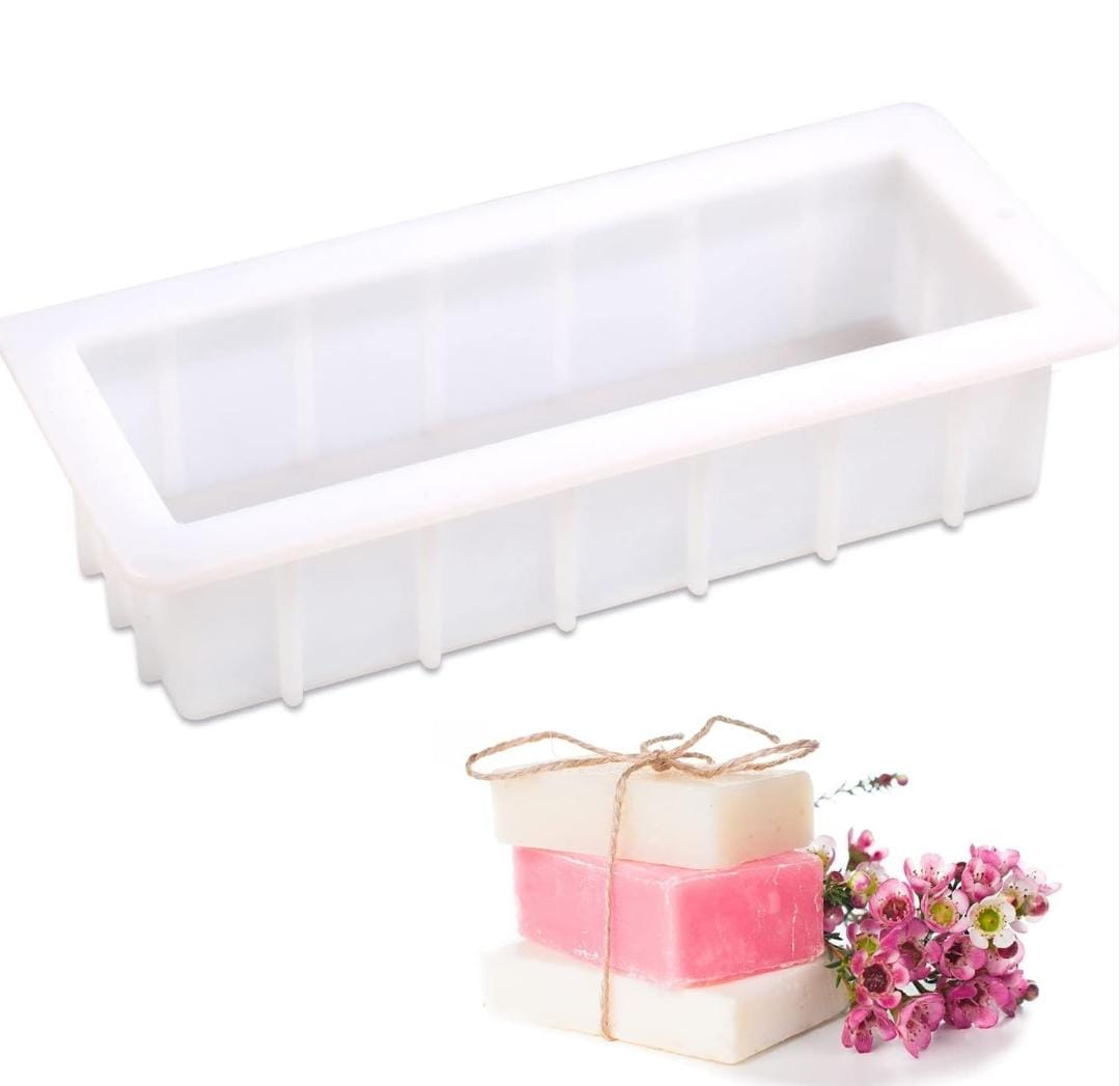 Lyba Moulds Rectangle Soap Loaf Silicone Mould - Bakeware India