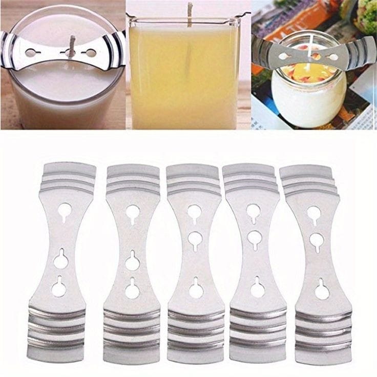 Lyba moulds Wick holder sustainer,2Pcs - Bakeware India