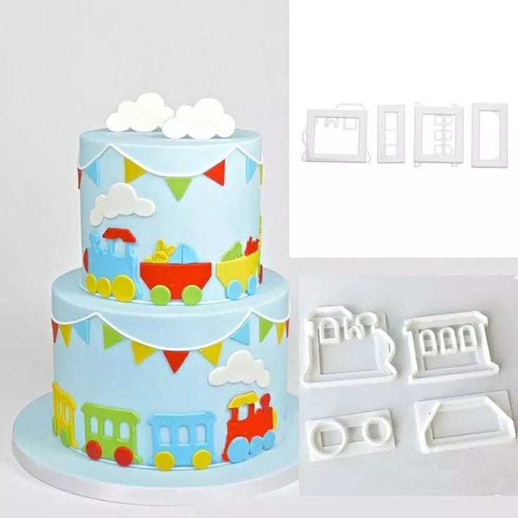 Train Car Theme Cutter set - Bakeware India