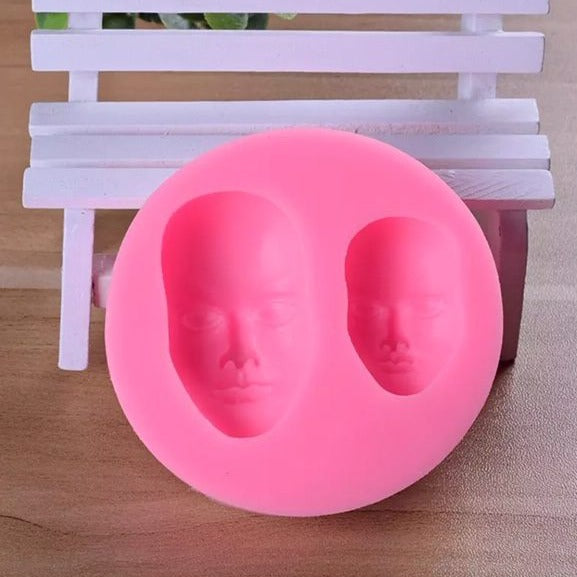 2 in 1 Human Face Silicone Baking Mold Faces