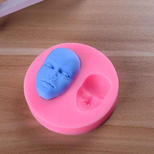 2 in 1 Human Face Silicone Baking Mold Faces