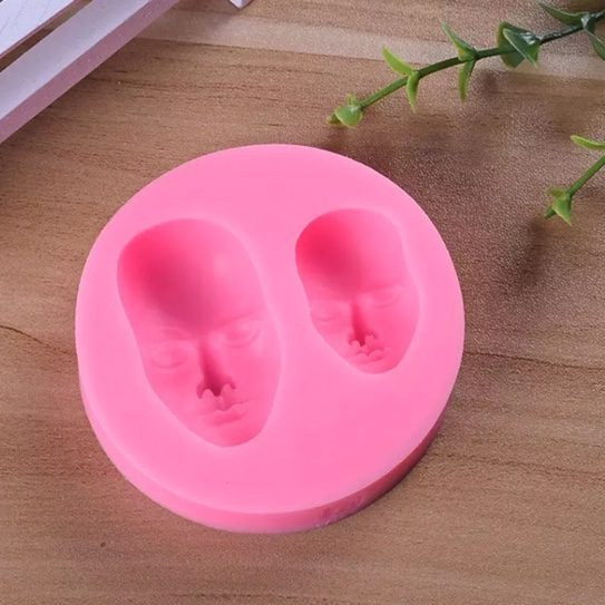 2 in 1 Human Face Silicone Baking Mold Faces