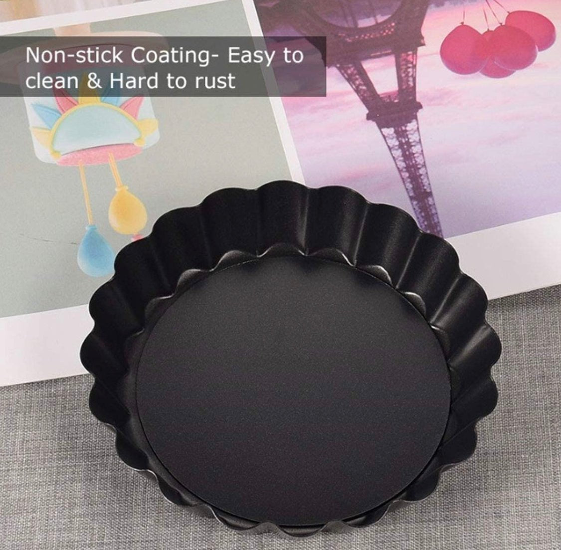 5inch nonstick tart Removable bottom mould Bakewareind freeshipping - Bakewareindia