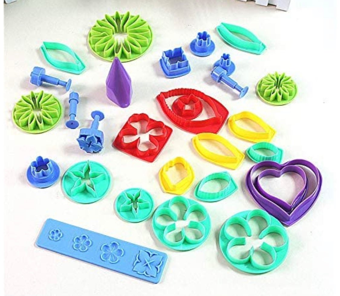Bakewareind 26pc Gumpaste Flower Cutter Box set freeshipping - Bakewareindia