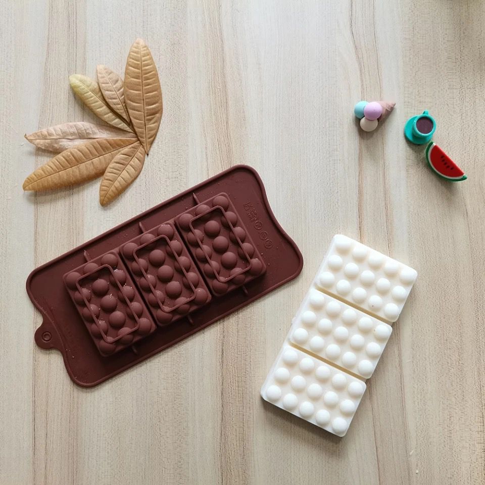 Bakewareind 3 in 1 Bar Chocolate Silicone Mould