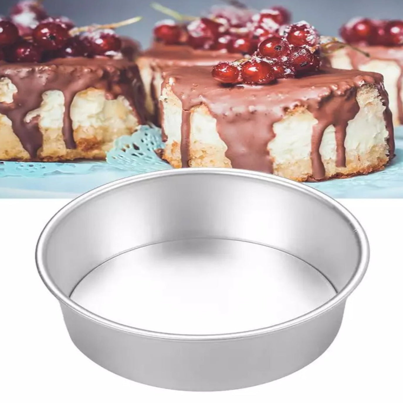Bakewareind 7x3Inch Aluminium Pan - Bakewareindia