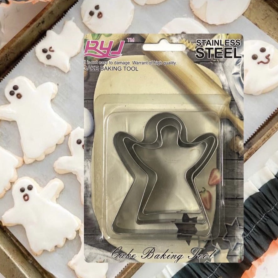 Bakewareind Angel Cookie Cake Cutter Stainless Steel,3pc - Bakewareindia