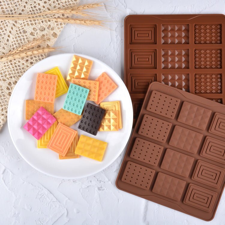 Bakewareind Assorted Chocolate Bar Silicone Mould - Bakewareindia
