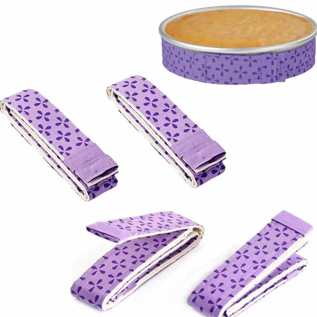 Bakewareind Cake Belt Bake Even Strips Anti-Deformation Protector, 2 Pieces - Bakewareindia