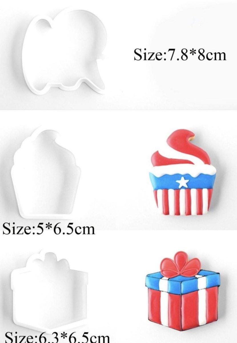 Bakewareind Captain America cookie cutter set of 8 - Bakewareindia