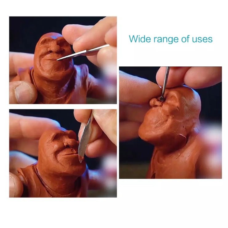 Bakewareind Carving Tool Set For Cake, Fondant, Wax 10pcs - Bakewareindia