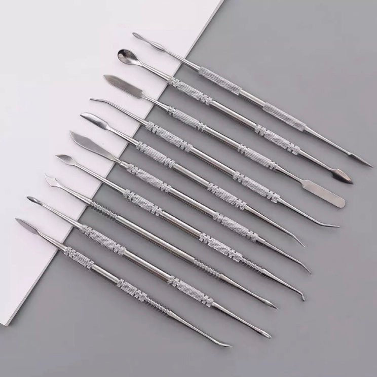 Bakewareind Carving Tool Set For Cake, Fondant, Wax 10pcs - Bakewareindia