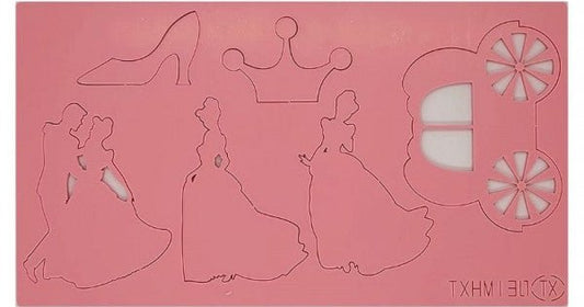 Bakewareind Cinderella Princess Theme Cake Embosser Stamps - Bakewareindia