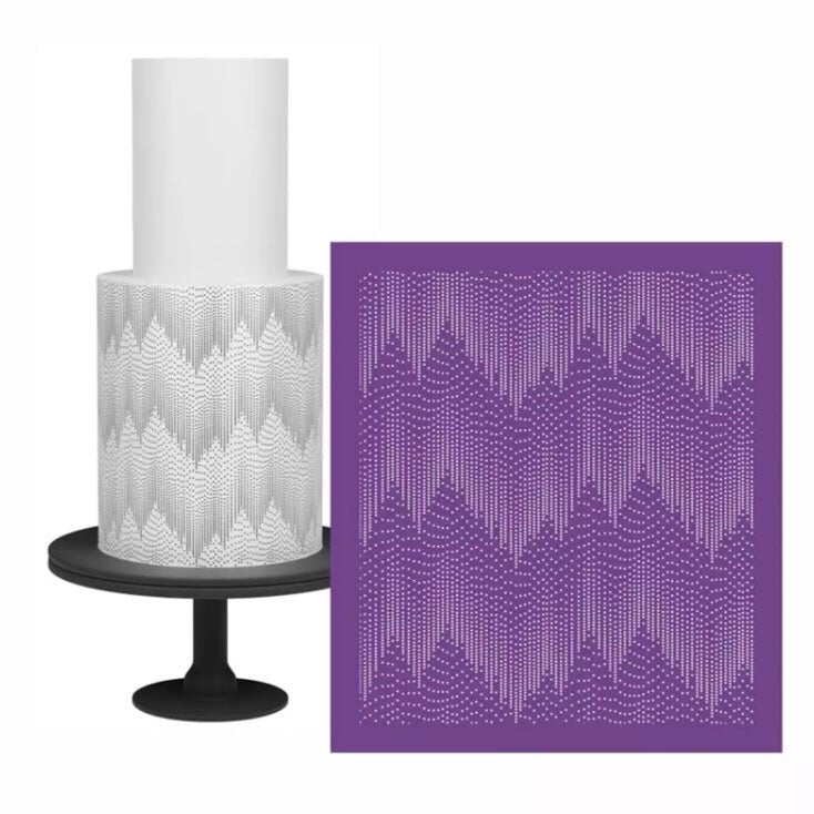 Bakewareind City Light Mesh Cake Decorating Stencil - Bakewareindia