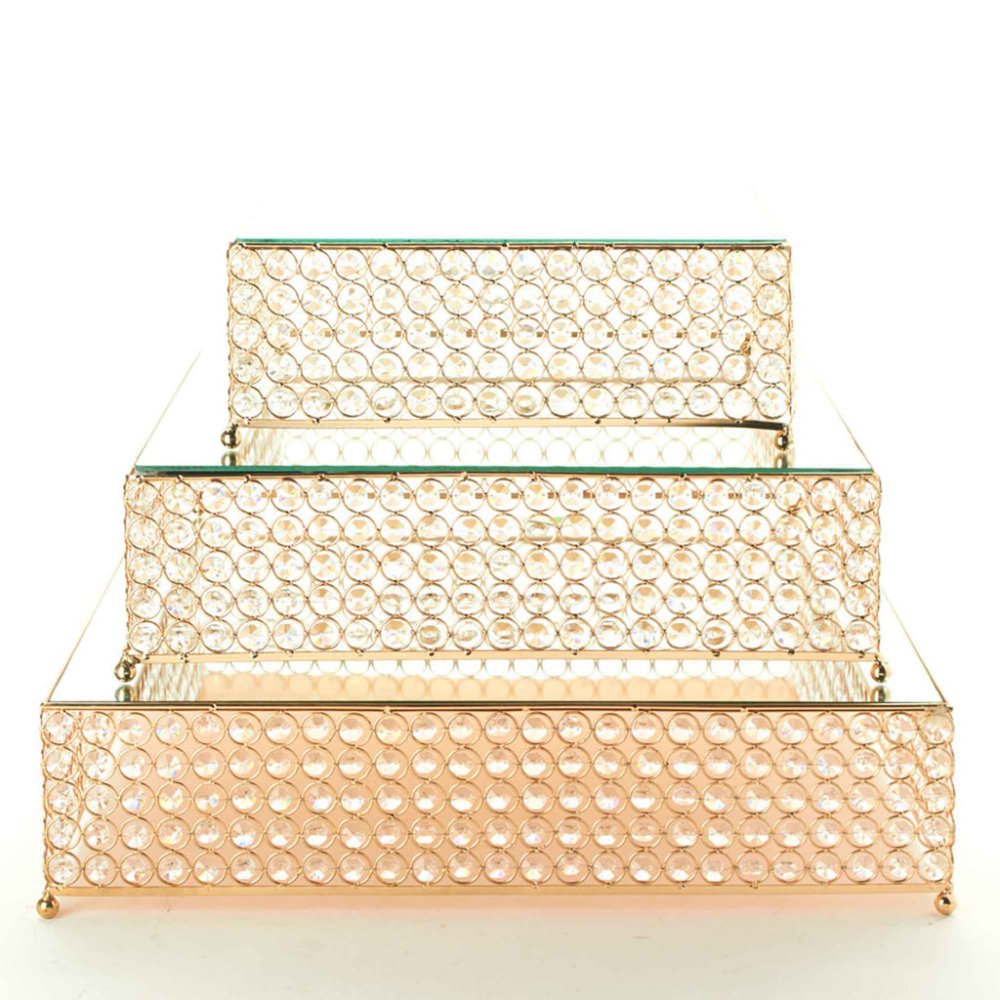 Bakewareind Crystal Cake Stand/Riser 5 pc Set - Bakewareindia