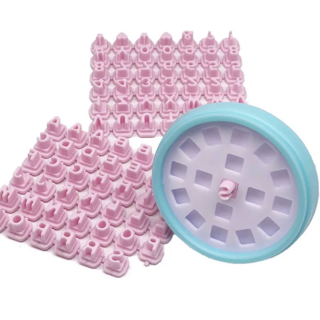 Bakewareind Customisable Alphabet Letter Stick Stamp Set Cake Decorating - Bakewareindia