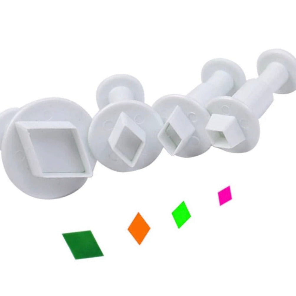 Bakewareind Diamond plunger 4pcs set - Bakewareindia
