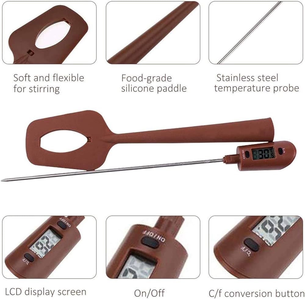 Bakewareind Digital Candy Thermometer Spatula 2 in 1, Instant Reading - Bakewareindia