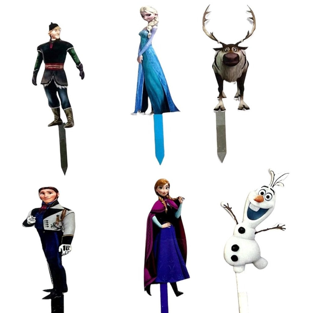 Bakewareind Elsa Theme Cake Topper,6pc - Bakewareindia