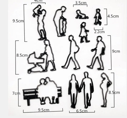 Bakewareind Family Silhouette Cookie Fondant Cutter Set - Bakewareindia