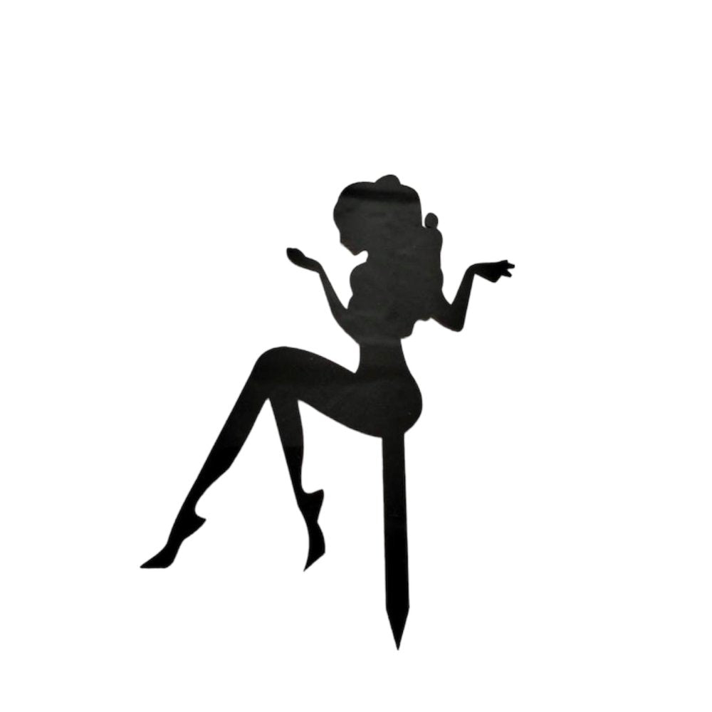 Bakewareind Female Lady Cake Topper - Bakewareindia