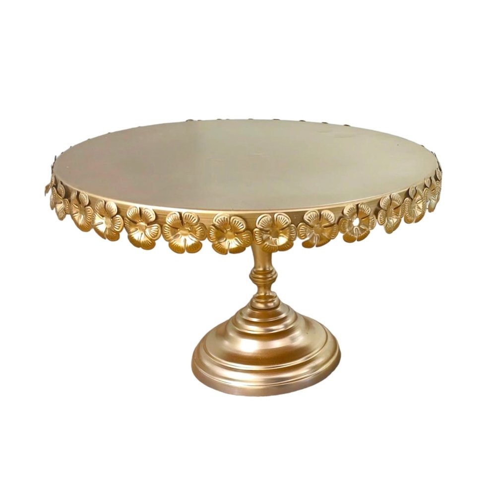 Bakewareind Flower Border Vintage Cake stand - Bakeware India