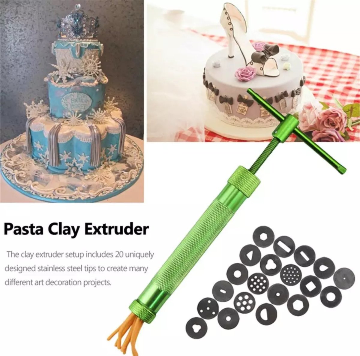 Fondant Sugar Paste Clay Extruder YG-21